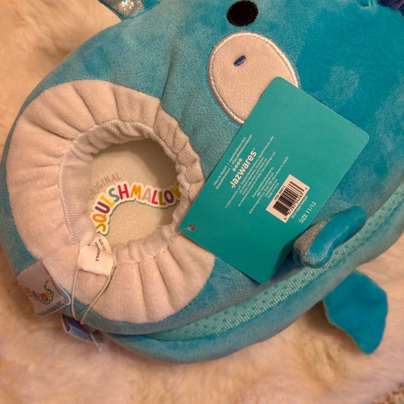 Original Squishmallows Glitter Dragon Slippers sz. 11-12. NWT - Picture 4 of 6